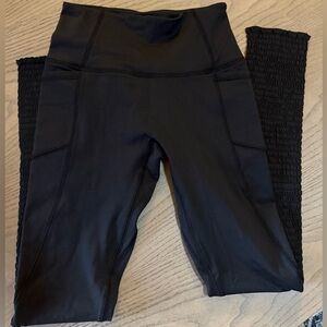 Free People Movement Ruched Leg Leggings – XS (Black)